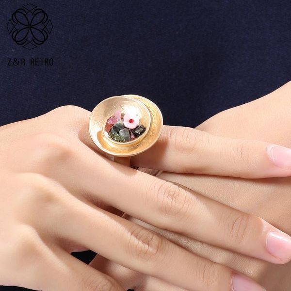 fashion accessories gothic bijouterie wave eternity promise jewelry 2020 gifts for new year color nature lava stone rings women, Golden;silver
fashion accessories gothic bijouterie wave eternity promise jewelry 2020 gifts for new year color nature lava stone rings women, Golden;silver