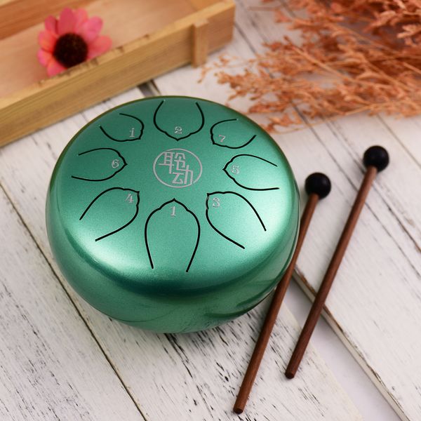 6 inch steel tongue drum handpan drum 8-notes c-key percussion instrument with mallets drum bag wiping cloth for musical
6 inch steel tongue drum handpan drum 8-notes c-key percussion instrument with mallets drum bag wiping cloth for musical