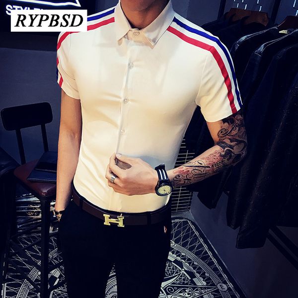 striped shirt men summer patchwork dress business casual shirts short sleeve slim fit social tuxedo social shirts plus size 5xl, White;black
striped shirt men summer patchwork dress business casual shirts short sleeve slim fit social tuxedo social shirts plus size 5xl, White;black