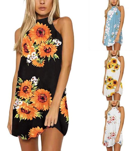 beach night club casual apparel womens summer flower print dresses halter mini sleeveless backless clothing fashion, Black;gray
beach night club casual apparel womens summer flower print dresses halter mini sleeveless backless clothing fashion, Black;gray