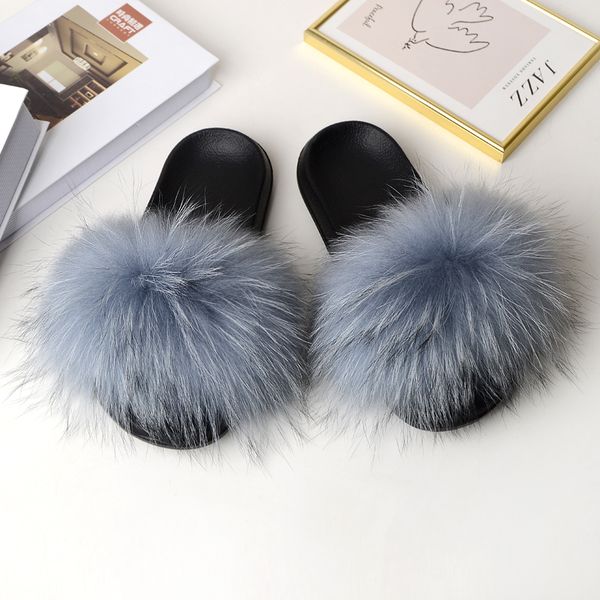 soft fluffy real raccoon leather sandals ladies slippers pink slide slide fur slippers25, Black
soft fluffy real raccoon leather sandals ladies slippers pink slide slide fur slippers25, Black