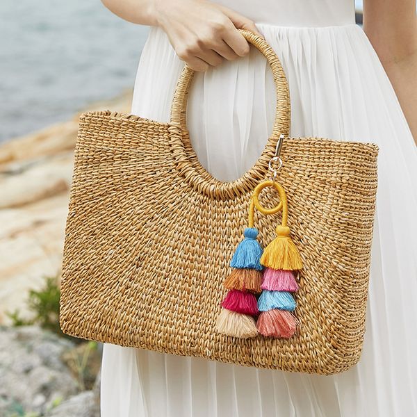 fashion charm bohemia women colorful layered tassel pendant keychain ring bag charms jewelry keyring jewelry dropshipping, Silver
fashion charm bohemia women colorful layered tassel pendant keychain ring bag charms jewelry keyring jewelry dropshipping, Silver