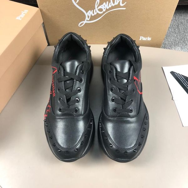 christan loubout desiger shoes mens desiger sneaker vintage studed sneakers for women men red bottom shoes casual couple models first layer, Black
christan loubout desiger shoes mens desiger sneaker vintage studed sneakers for women men red bottom shoes casual couple models first layer, Black