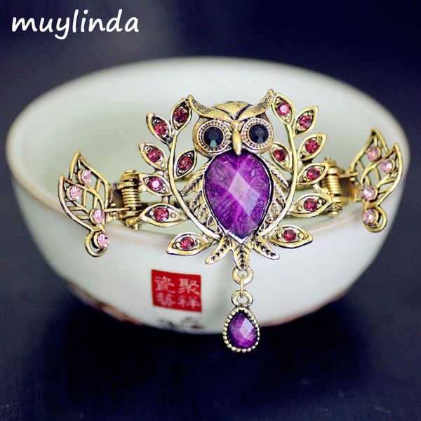 muylinda старинные бронзовые сова волос коготь клип металл горный хрусталь зажим для волос аксессуары женщины ювелирные изделия волос крабы, White;golden
muylinda старинные бронзовые сова волос коготь клип металл горный хрусталь зажим для волос аксессуары женщины ювелирные изделия волос крабы, White;golden
