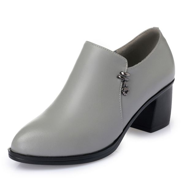 2019 genuine leather women's leather shoes,autumn womens high heel round toe dress shoes, ladies slip on comfort work, Black
2019 genuine leather women's leather shoes,autumn womens high heel round toe dress shoes, ladies slip on comfort work, Black
