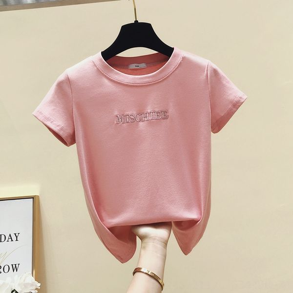 2020 slim short coat underpants short coat jacket letter embroidery cotton tight slim short-sleeved t-shirt female ins, White
2020 slim short coat underpants short coat jacket letter embroidery cotton tight slim short-sleeved t-shirt female ins, White