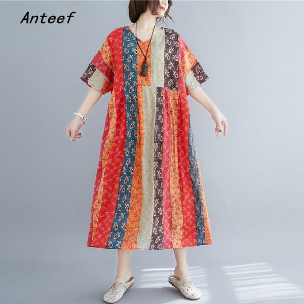 cotton linen plus size vintage floral women casual loose long summer dress elegant clothes 2020 ladies dresses sundress, Black;gray 
cotton linen plus size vintage floral women casual loose long summer dress elegant clothes 2020 ladies dresses sundress, Black;gray
