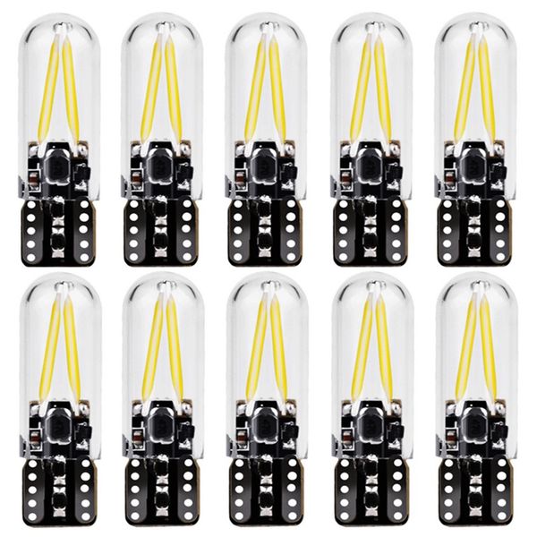 10pcs t10 194 2825 w5w filament cob led light glass shell wedge auto parking bulb canbus no error car interior reading dome lamp
10pcs t10 194 2825 w5w filament cob led light glass shell wedge auto parking bulb canbus no error car interior reading dome lamp