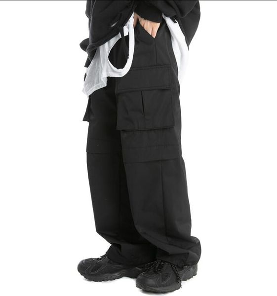 27-46 2019 women and men's clothing hair stylist loose docking cargo wide pants plus size singer costumes, Black
27-46 2019 women and men's clothing hair stylist loose docking cargo wide pants plus size singer costumes, Black