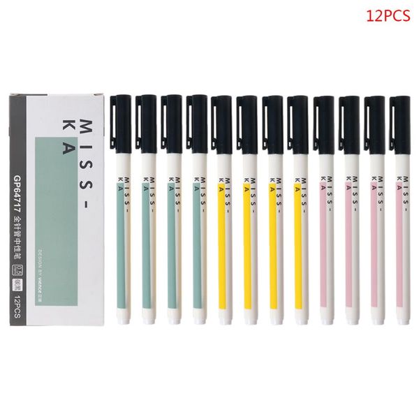 12pcs/pack 0.5 mm kawii miss ka series gel pens black ink pen students stationery school supply office writing tool
12pcs/pack 0.5 mm kawii miss ka series gel pens black ink pen students stationery school supply office writing tool