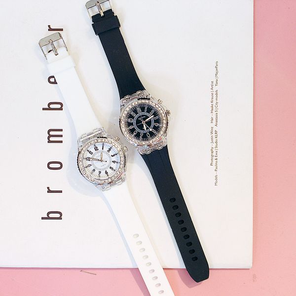 luminous luminous personality rhinestone korean fashion trend male and female students couple jelly quartz watch, Slivery;brown
luminous luminous personality rhinestone korean fashion trend male and female students couple jelly quartz watch, Slivery;brown
