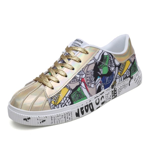 spring autumn gold silver sneakers men flat footwear zapatos mujer casual shoes for women vulcanized shoes 36-46, Black
spring autumn gold silver sneakers men flat footwear zapatos mujer casual shoes for women vulcanized shoes 36-46, Black