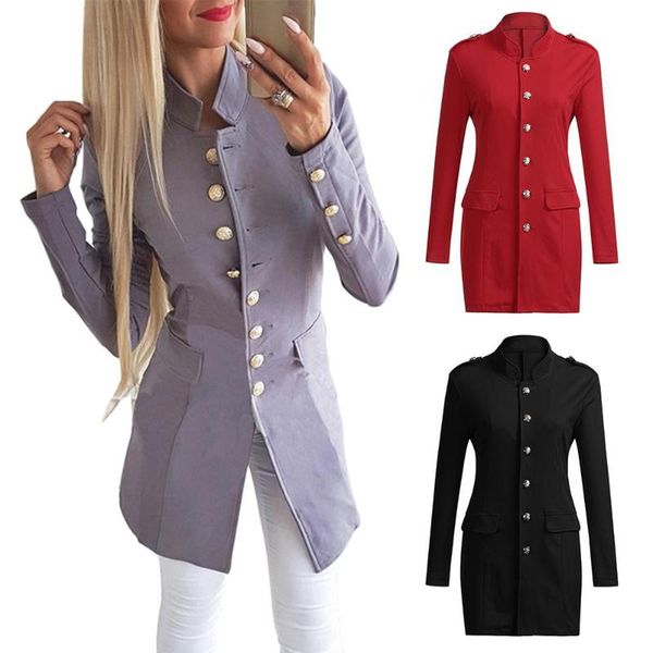 управление леди solid color stand collar однобортный с длинным рукавом blazer пальто сплошной цвет пуговицах расширение пальто повелительниц, Black
управление леди solid color stand collar однобортный с длинным рукавом blazer пальто сплошной цвет пуговицах расширение пальто повелительниц, Black