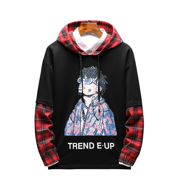plaid pullover sweatshirt man with hood men hoodies long 2019 hip hop streetwear youth hoodies casaco masculino moleton capuz, Black
plaid pullover sweatshirt man with hood men hoodies long 2019 hip hop streetwear youth hoodies casaco masculino moleton capuz, Black
