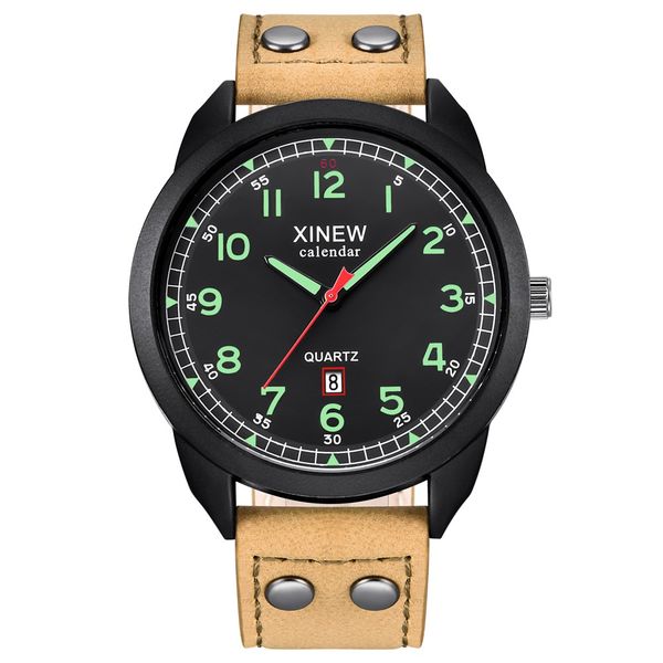 mens watches sport quartz-watch leather strap clock men waterproof wristwatch relogio masculino montre homme, Slivery;brown
mens watches sport quartz-watch leather strap clock men waterproof wristwatch relogio masculino montre homme, Slivery;brown