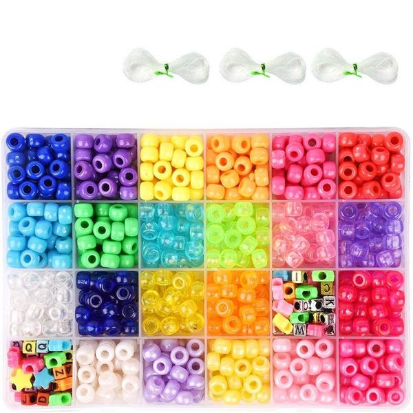 multicolor pony beads for bracelet making, 3300 9mm pony beads 24 colors with alphabet beads, star and crystal rope for br
multicolor pony beads for bracelet making, 3300 9mm pony beads 24 colors with alphabet beads, star and crystal rope for br