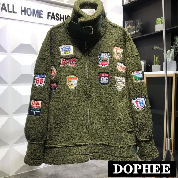 2019 new autumn and winter women's stand collar hip hop lamb fur fleece jacket loose coat ins thickened warm couple coat outwear, Black
2019 new autumn and winter women's stand collar hip hop lamb fur fleece jacket loose coat ins thickened warm couple coat outwear, Black