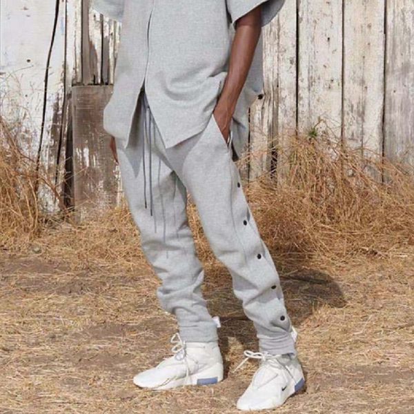 19fw latest high street hip-hop rap fear of god style loose button magic sticky pants leisure sweatpants cotton solid color, Black
19fw latest high street hip-hop rap fear of god style loose button magic sticky pants leisure sweatpants cotton solid color, Black
