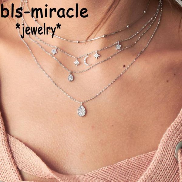 bohemian necklace 2020 for women girl gold color water droplets necklaces multi layer collar bijoux fashion jewelry wholesale, Silver
bohemian necklace 2020 for women girl gold color water droplets necklaces multi layer collar bijoux fashion jewelry wholesale, Silver