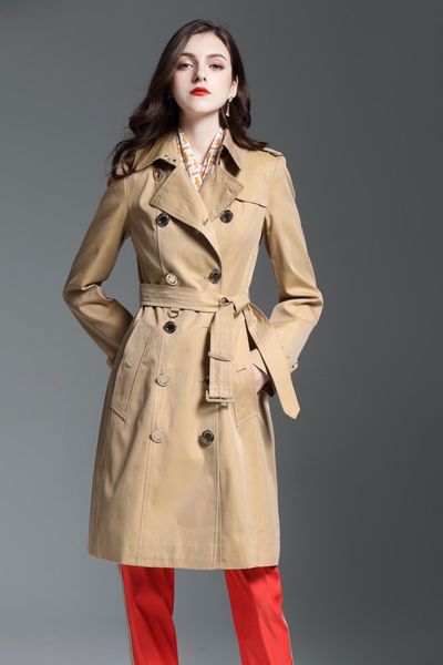 women's trench coats double breasted long windbreaker belt waterproof british slim coat new high-end english style autumn winter 52m, Tan;black
women's trench coats double breasted long windbreaker belt waterproof british slim coat new high-end english style autumn winter 52m, Tan;black