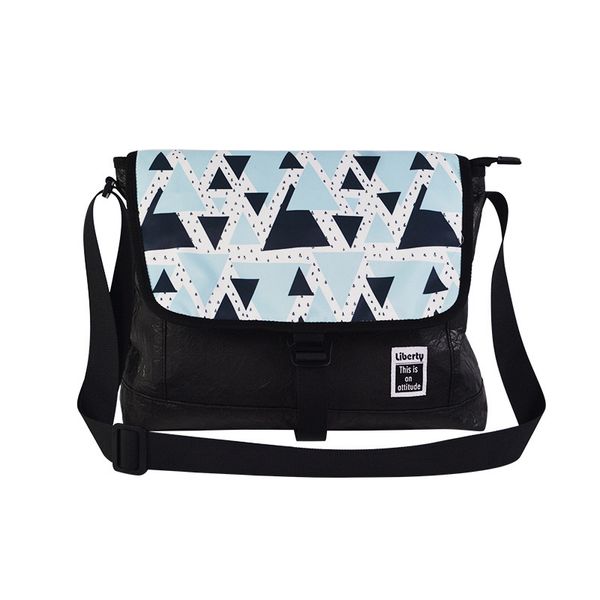 2010 new shoulder bag fashion cool shoulder bag washed and rubbed geometric pattern printed crossbody