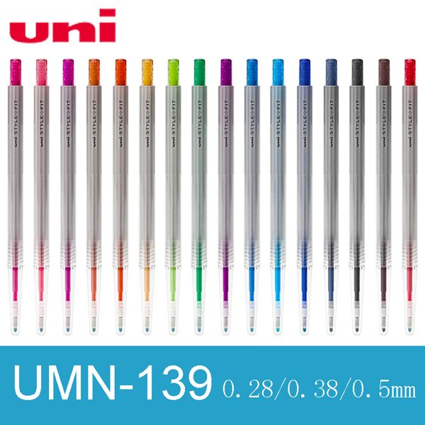 1pcs uni umn-139 gel pen 0.28/0.38/0.5mm style fit series art gel pens 16 color selection for office school supplies
1pcs uni umn-139 gel pen 0.28/0.38/0.5mm style fit series art gel pens 16 color selection for office school supplies