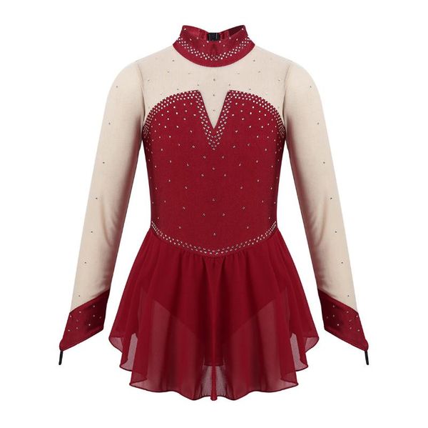 girls ballerina sparkly rhinestone tulle keyhole back figure ice skating roller skating ballet dance leotard princess tutu dress, Black;red
girls ballerina sparkly rhinestone tulle keyhole back figure ice skating roller skating ballet dance leotard princess tutu dress, Black;red