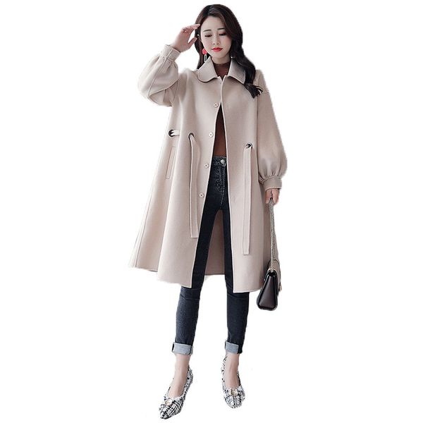 autumn winter woolen coat women yellow red beige s-2xl plus size 2019 new korean long sleeve lapel fashion blends jacket jd612, Black
autumn winter woolen coat women yellow red beige s-2xl plus size 2019 new korean long sleeve lapel fashion blends jacket jd612, Black