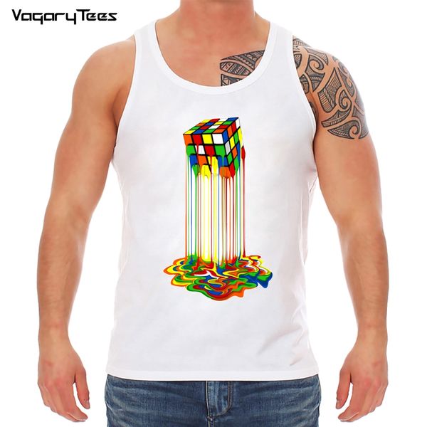 2019 vagarytees summer abstraction melted cube printed tank popular design novelty clothing, White;black
2019 vagarytees summer abstraction melted cube printed tank popular design novelty clothing, White;black