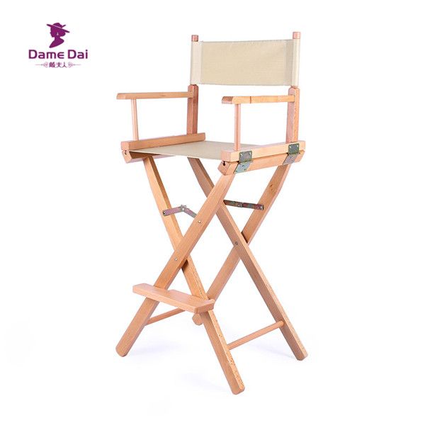 Bar Height Director Chair Natural/black Frame With Cavans Garden Furniture Wooden Portable Folding High Director Chair Wood