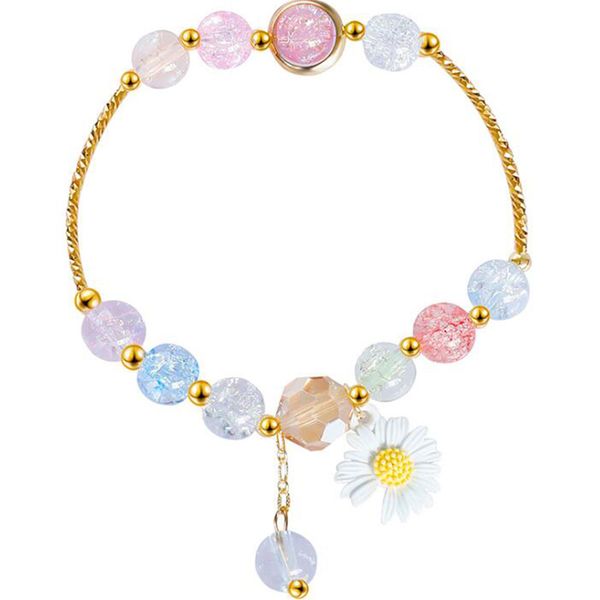 colorful small daisy flower beaded bracelet for women girls simple fresh flower chain bracelet bangle female pulseira jewelry, Black
colorful small daisy flower beaded bracelet for women girls simple fresh flower chain bracelet bangle female pulseira jewelry, Black