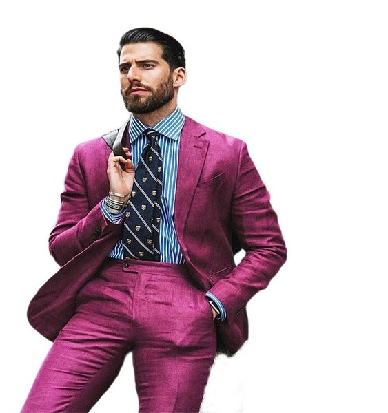 fuchsia mens suits for groom tuxedos linen 2020 notched lapel slim fit blazer two piece jacket pants man tailor made clothing, Black;gray
fuchsia mens suits for groom tuxedos linen 2020 notched lapel slim fit blazer two piece jacket pants man tailor made clothing, Black;gray