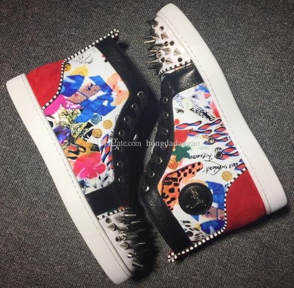 men red sole sneaker studded sneakers shoes for men party wedding shoes,fashion spikes&beads red bottom sneaker high 35-47, Black
men red sole sneaker studded sneakers shoes for men party wedding shoes,fashion spikes&beads red bottom sneaker high 35-47, Black