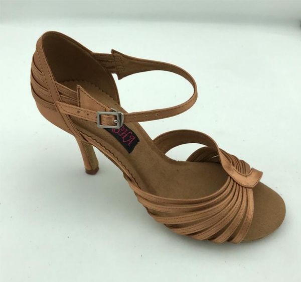 fashional comfortable womens latin dance shoes ballroom salsa shoes tango dark tan satin 6230dt
fashional comfortable womens latin dance shoes ballroom salsa shoes tango dark tan satin 6230dt