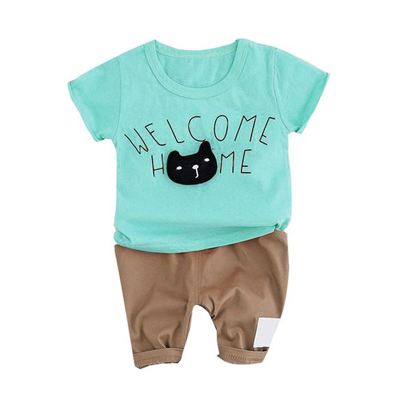 summer baby boy повседневный мультфильм cat pattern короткие рукава футболки шорты комплект малышей хлопка комплекты новое, White
summer baby boy повседневный мультфильм cat pattern короткие рукава футболки шорты комплект малышей хлопка комплекты новое, White