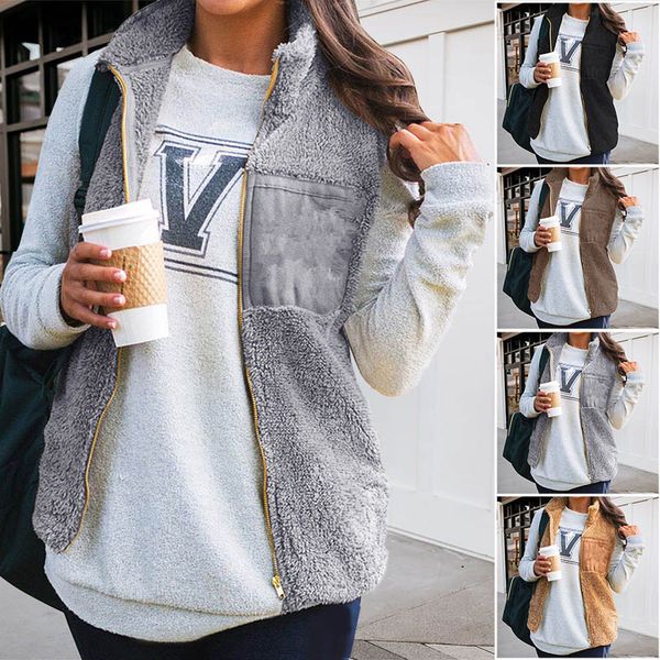 women autumn winter casual plush zipper vest cardigan female sleeveless warm jacket coat 4 colors, Black;white
women autumn winter casual plush zipper vest cardigan female sleeveless warm jacket coat 4 colors, Black;white