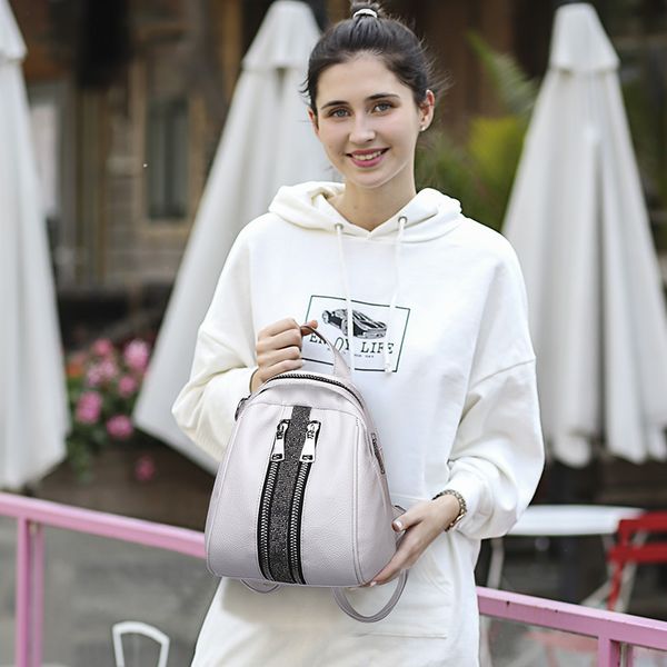 2020 new women's backpack fashion soft leather backpack multifunctional shoulder messenger travel bag
2020 new women's backpack fashion soft leather backpack multifunctional shoulder messenger travel bag