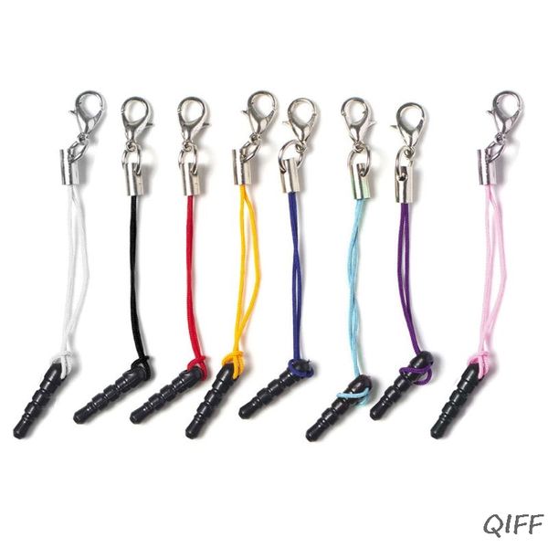 100pc diy phone charm universal 3.5mm anti dust earphone headphone plug keychain, Silver
100pc diy phone charm universal 3.5mm anti dust earphone headphone plug keychain, Silver