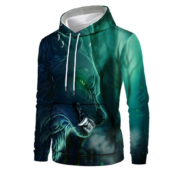 mens designer green wolfdog 3d digital printing hoodie, Black
mens designer green wolfdog 3d digital printing hoodie, Black