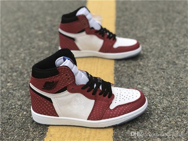 2018 authentic 1 high og origin story spider-man 1s red black white basketball shoes for men sports sneakers with original box 555088-602
2018 authentic 1 high og origin story spider-man 1s red black white basketball shoes for men sports sneakers with original box 555088-602