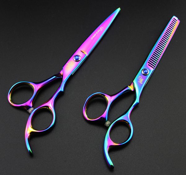 purple dragon 5.5 /6.0 professional multicolor barber hair cutting scissors - hairdressing thinning shears- perfect for hair stylist or home
purple dragon 5.5 /6.0 professional multicolor barber hair cutting scissors - hairdressing thinning shears- perfect for hair stylist or home