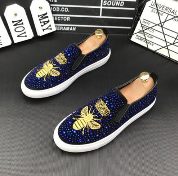 2020 luxury designer glitter embroidery rhinestone flat shoes for men male wedding dress prom homecoming shoes zapatos de novio, Black
2020 luxury designer glitter embroidery rhinestone flat shoes for men male wedding dress prom homecoming shoes zapatos de novio, Black