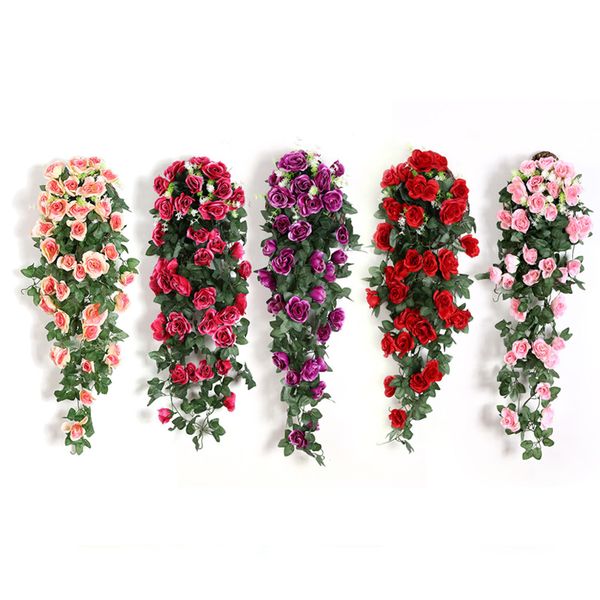 2pcs artificial simulation silk rose flower vine ivy bloom flower rattan plant home garden party wedding wall background decor
2pcs artificial simulation silk rose flower vine ivy bloom flower rattan plant home garden party wedding wall background decor