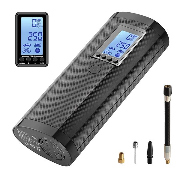 2000mah mini lcd rechargeable air compressor pump portable cordless tire pump led light power bank usb charging for motorcycle
2000mah mini lcd rechargeable air compressor pump portable cordless tire pump led light power bank usb charging for motorcycle