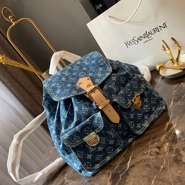 Luxury women backpack de igner handbag denim backpack tyle high capacity fa hion bag 20 30cm l190429 3
Luxury women backpack de igner handbag denim backpack tyle high capacity fa hion bag 20 30cm l190429 3