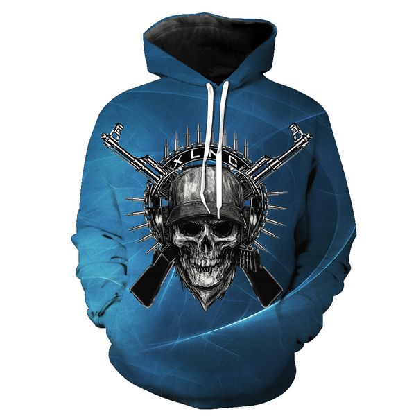 foreign trade silver skull print hooded pocket pullover men's tide hooded men's clothing printing blouse hoodies, Black
foreign trade silver skull print hooded pocket pullover men's tide hooded men's clothing printing blouse hoodies, Black