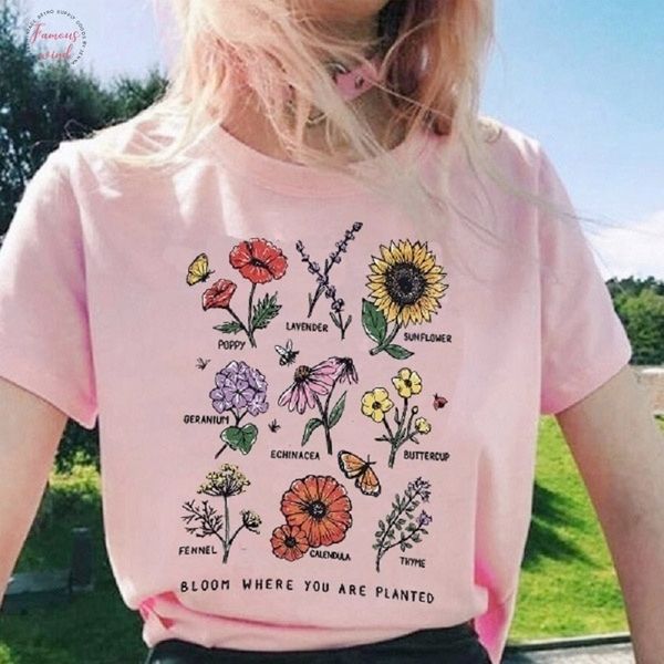 harajuku блум, где вы посаженные женщины тенниска streetwear с коротким рукавом топы graphic tees ботанического цветок o шеи футболки 2019, White
harajuku блум, где вы посаженные женщины тенниска streetwear с коротким рукавом топы graphic tees ботанического цветок o шеи футболки 2019, White