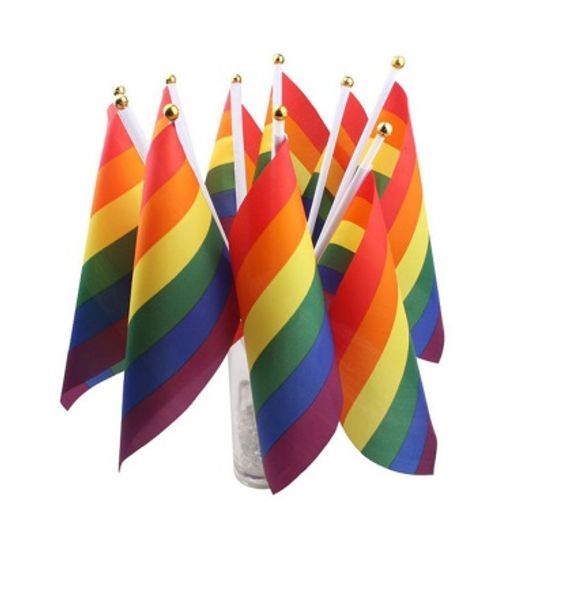 1 pcs 14*21cm lgbt flag for lesbian gay pride colorful rainbow flag for home decor gay friendly lgbt flag
1 pcs 14*21cm lgbt flag for lesbian gay pride colorful rainbow flag for home decor gay friendly lgbt flag
