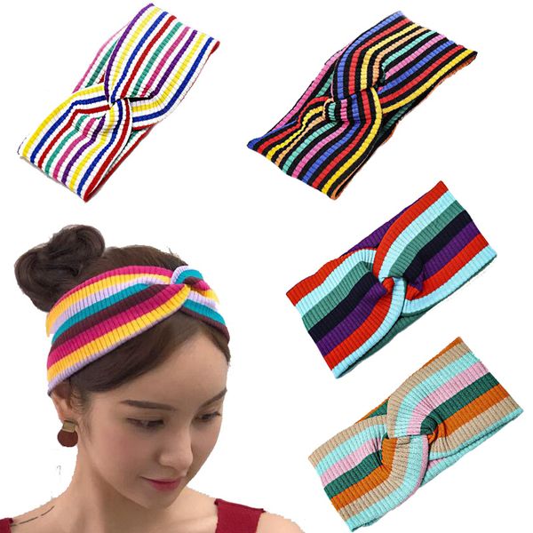 2020 fashion rainbow striped headband for women knit elastic hair bands girls hair accessories opaska haarband
2020 fashion rainbow striped headband for women knit elastic hair bands girls hair accessories opaska haarband
