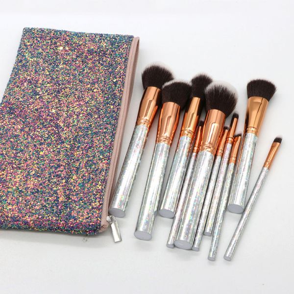 new 10pcs/set marble makeup brushes set stars circles handle sequin makeup brush bag with zipper bag
new 10pcs/set marble makeup brushes set stars circles handle sequin makeup brush bag with zipper bag